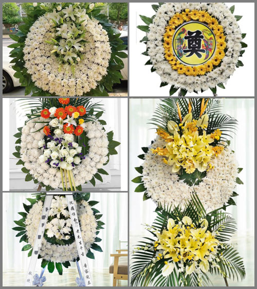 四川眉山洪雅县洪川镇张花园社区花圈速递